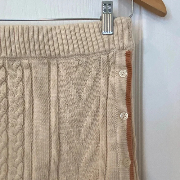Monrow Womens Wool Cableknit NWT Skirt - Picture 4 of 8